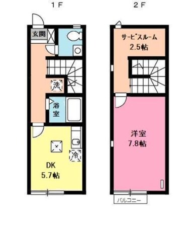 エル・セレーノ香ヶ丘Aの物件間取画像